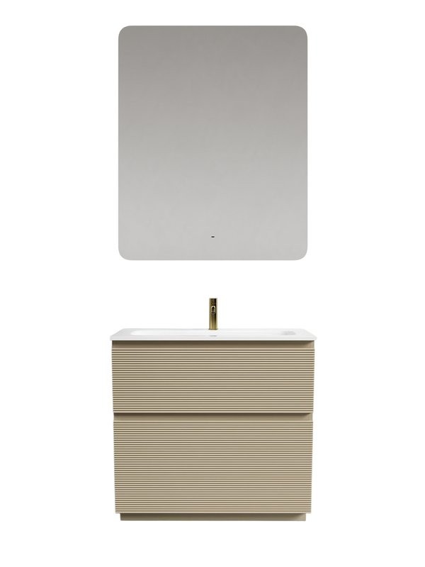 Мебель для ванной комнаты Sancos Folk Floor 90 напольная, капучино, раковина CN7019