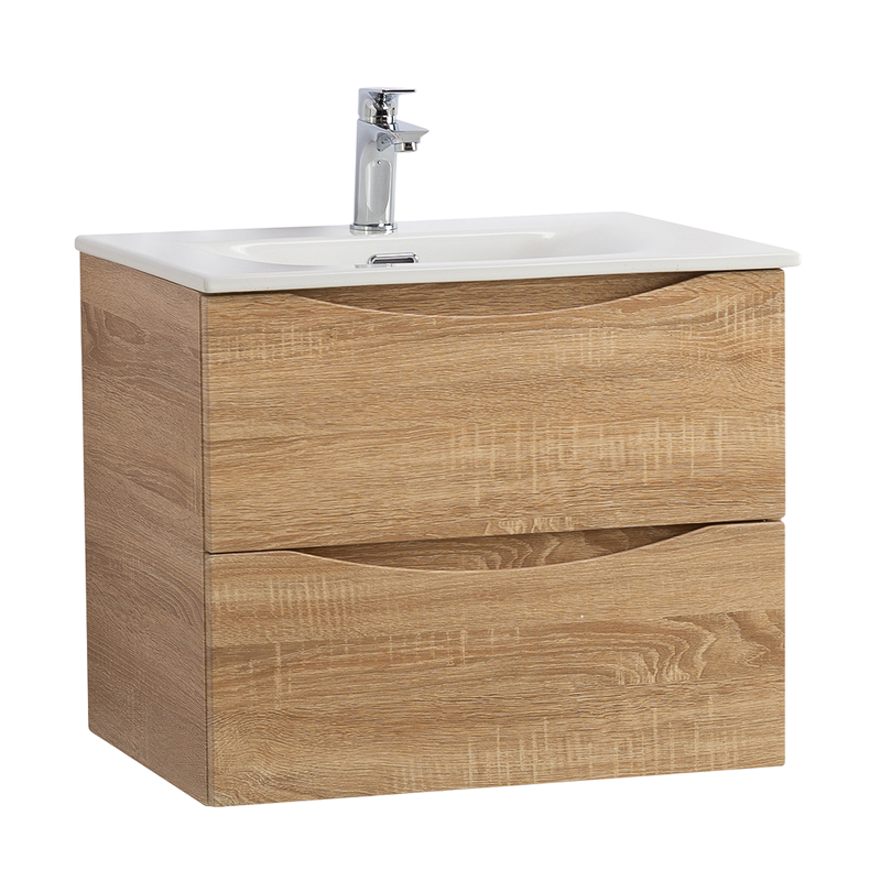 Тумба с раковиной BelBagno Marino-cer-n 70 подвесная, rovere bianco