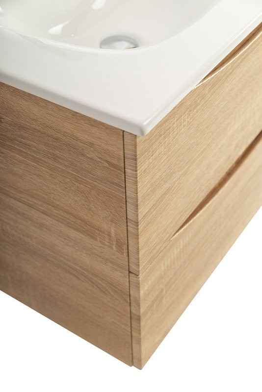 Тумба с раковиной BelBagno Marino-cer-n 70 подвесная, rovere bianco