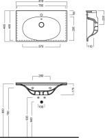 Мебельная раковина Hatria Le Fiabe Y1AB01 80