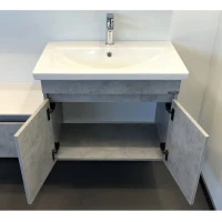 Тумба с раковиной Comforty Осло 70ПД подвесная, светлый бетон
