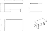 Набор Держатель Boheme Q 10941-SGM + Ершик 10954-B