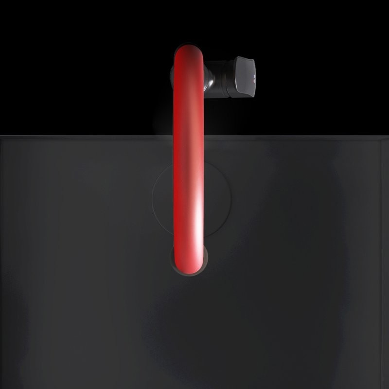 Смеситель для кухни AM.PM Like F8007828 с гибким изливом, красный