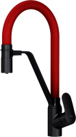 Смеситель для кухни AM.PM Like F8007828 с гибким изливом, красный