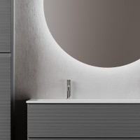Тумба с раковиной Sancos Folk 120 на двоих, grey soft