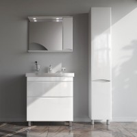 Тумба с раковиной AM.PM Like 80 напольная, белый глянец