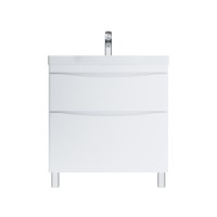 Тумба с раковиной AM.PM Like 80 напольная, белый глянец