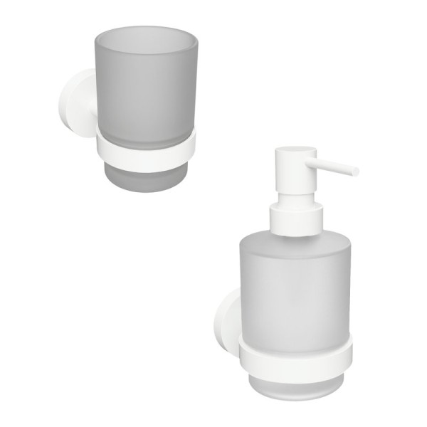 Набор Стакан Bemeta White 104110014 + Дозатор 104109104