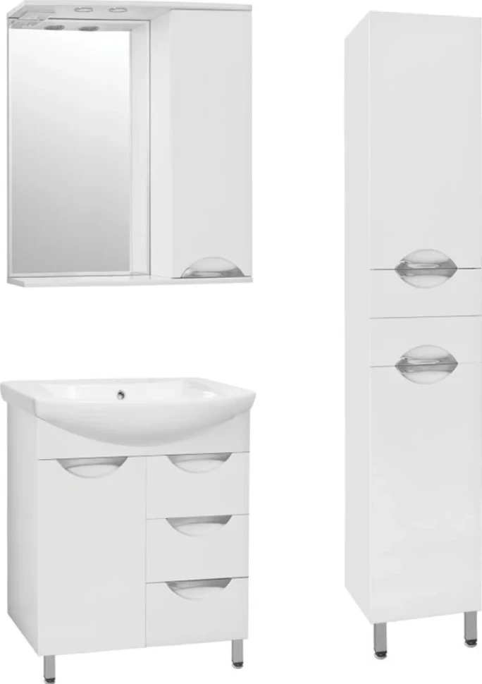 Зеркало Style Line Жасмин С 70 белое