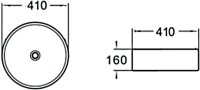 Накладная раковина SantiLine SL-1057