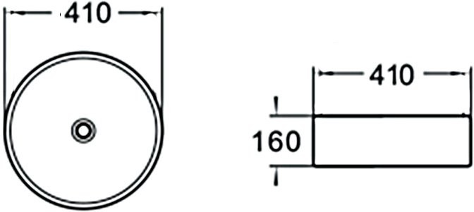 Накладная раковина SantiLine SL-1057
