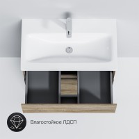 Мебель для ванной комнаты AM.PM Gem S 75 напольная, светлый дуб