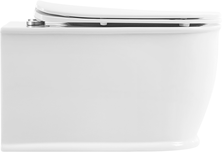 Комплект Унитаз подвесной BelBagno Prado BB10150CH безободковый + Крышка BB10150SC с микролифтом, петли хром + Инсталляция Geberit Duofix UP 320 111.300.00.5 + Кнопка Sigma 01 115.770.21.5 хром + Крепления 111.815.00.1 к стене + Звукоизоляция