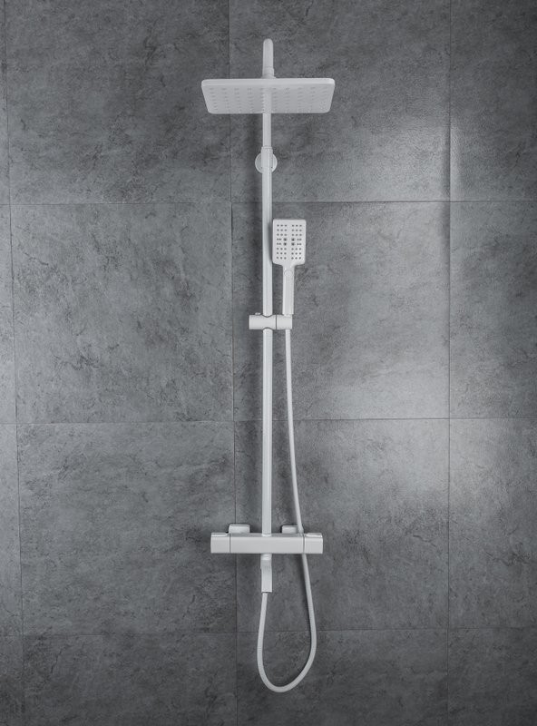 Душевая стойка Gappo G91 G2491-8 с термостатом, белая