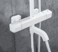 Душевая стойка Gappo G91 G2491-8 с термостатом, белая