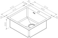 Комплект Мойка Zorg Inox PVD SZR-51 BRONZE + Измельчитель ZR-75 D BRONZE