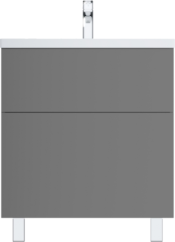 Мебель для ванной комнаты AM.PM Gem 75 графит матовый, напольная, с 2 ящиками