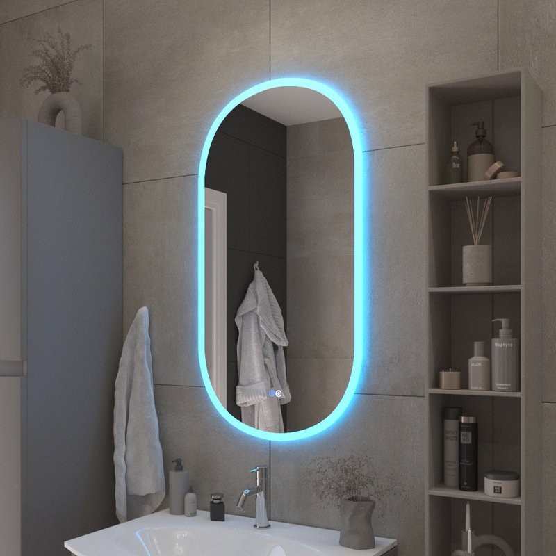 Зеркало Cezares Ellisse 50 с подсветкой