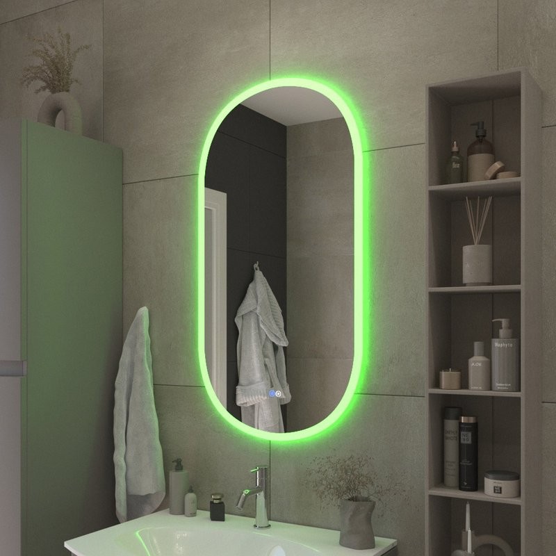 Зеркало Cezares Ellisse 50 с подсветкой