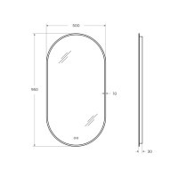 Зеркало Cezares Ellisse 50 с подсветкой