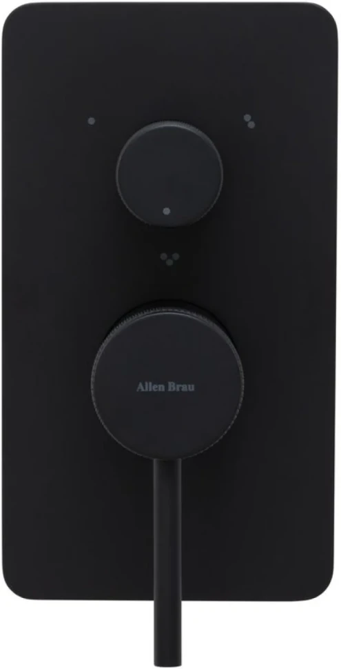 Встраиваемый смеситель для душа и ванны Allen Brau Priority 5.31A11-31 С ВНУТРЕННЕЙ ЧАСТЬЮ, матовый черный