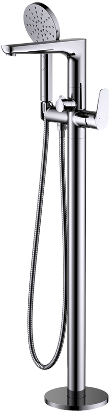 Напольный смеситель для ванны с душем AQUATEK Бетта AQ1145CR С ВНУТРЕННЕЙ ЧАСТЬЮ, хром