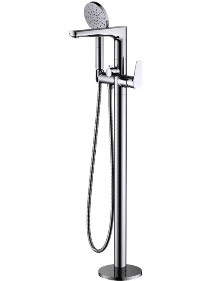 Напольный смеситель для ванны с душем AQUATEK Бетта AQ1145CR С ВНУТРЕННЕЙ ЧАСТЬЮ, хром