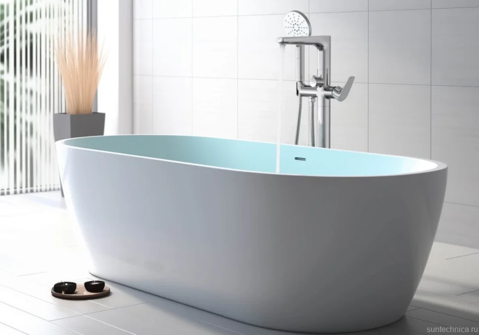 Напольный смеситель для ванны с душем AQUATEK Бетта AQ1145CR С ВНУТРЕННЕЙ ЧАСТЬЮ, хром