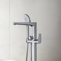 Напольный смеситель для ванны с душем AQUATEK Бетта AQ1145CR С ВНУТРЕННЕЙ ЧАСТЬЮ, хром