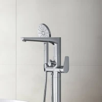 Напольный смеситель для ванны с душем AQUATEK Бетта AQ1145CR С ВНУТРЕННЕЙ ЧАСТЬЮ, хром