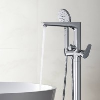 Напольный смеситель для ванны с душем AQUATEK Бетта AQ1145CR С ВНУТРЕННЕЙ ЧАСТЬЮ, хром