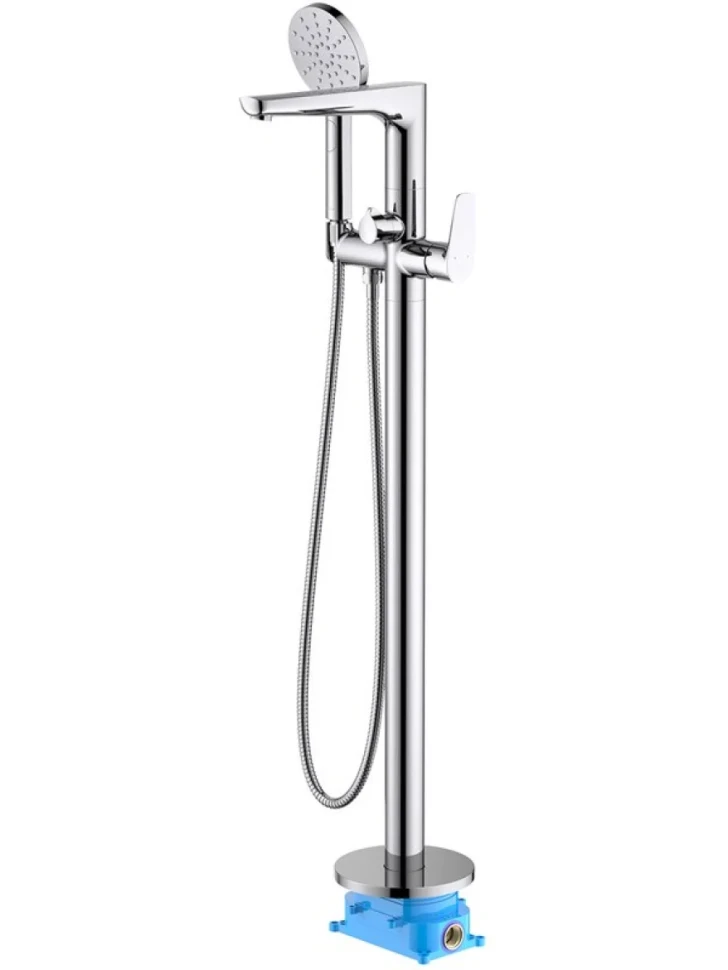 Напольный смеситель для ванны с душем AQUATEK Бетта AQ1145CR С ВНУТРЕННЕЙ ЧАСТЬЮ, хром