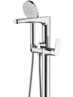 Напольный смеситель для ванны с душем AQUATEK Бетта AQ1145CR С ВНУТРЕННЕЙ ЧАСТЬЮ, хром