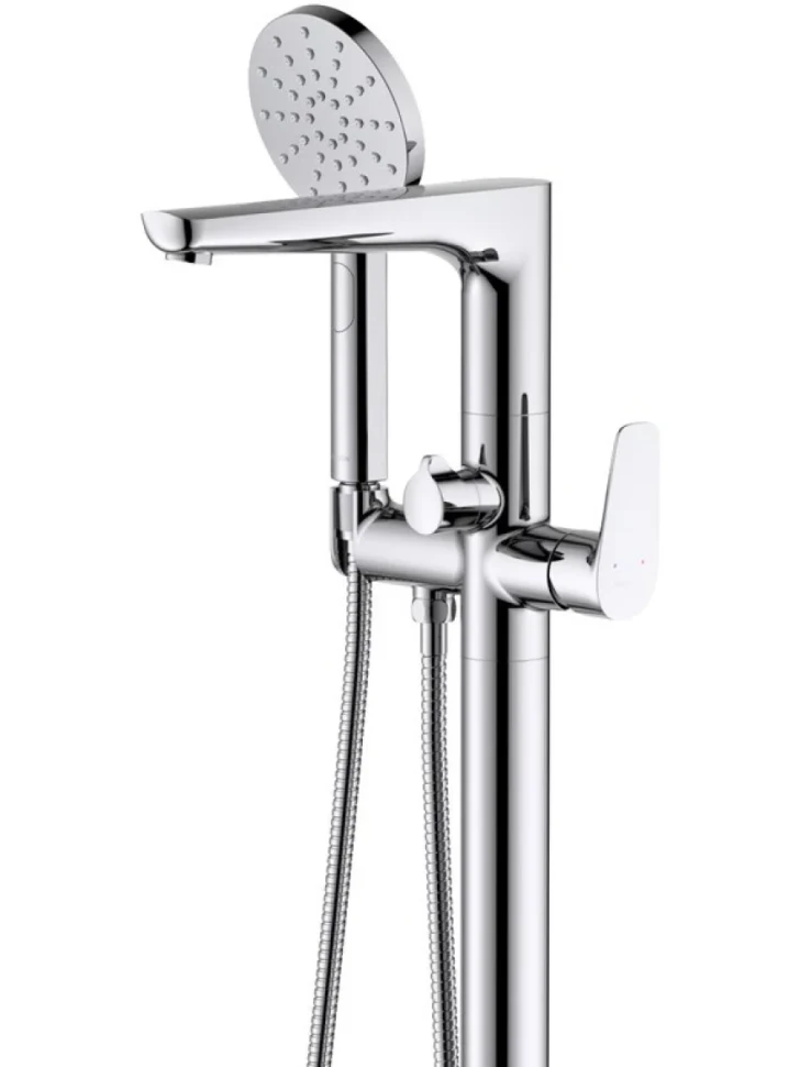 Напольный смеситель для ванны с душем AQUATEK Бетта AQ1145CR С ВНУТРЕННЕЙ ЧАСТЬЮ, хром