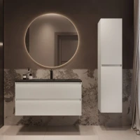 Тумба под раковину без столешницы Vincea Welle 100 m.white soft-touch