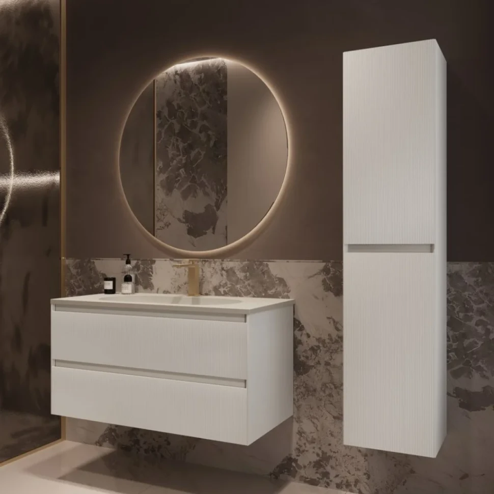 Тумба под раковину без столешницы Vincea Welle 100 m.white soft-touch