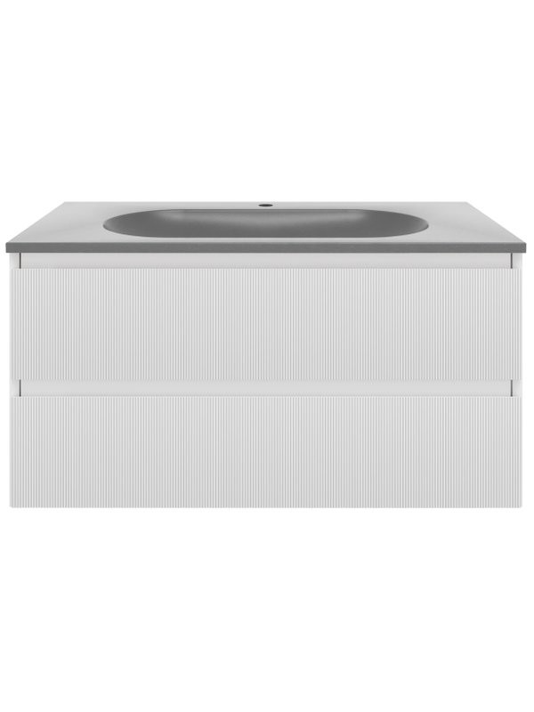 Тумба под раковину без столешницы Vincea Welle 100 m.white soft-touch