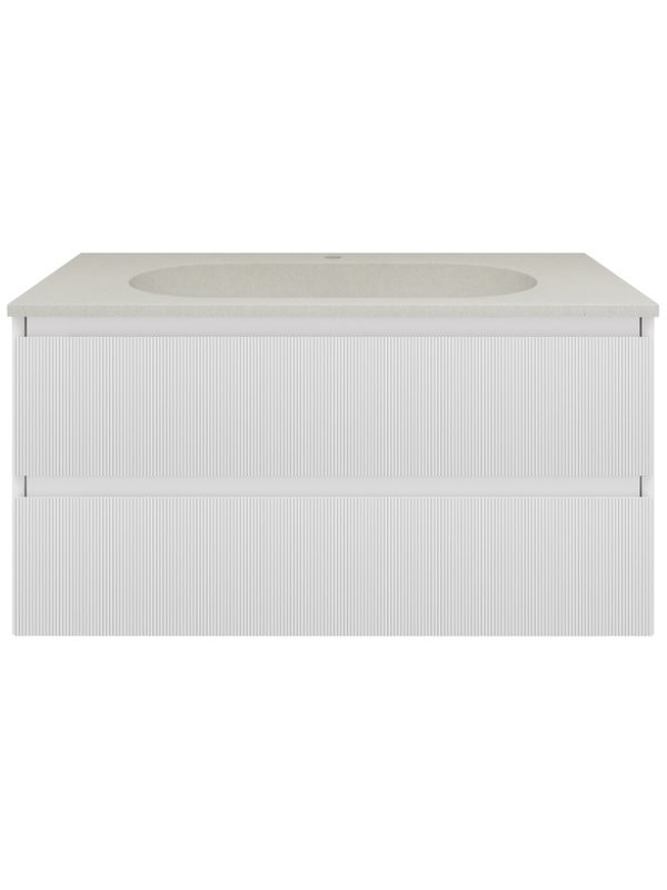 Тумба под раковину без столешницы Vincea Welle 100 m.white soft-touch