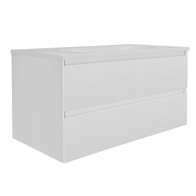 Тумба под раковину без столешницы Vincea Welle 100 m.white soft-touch