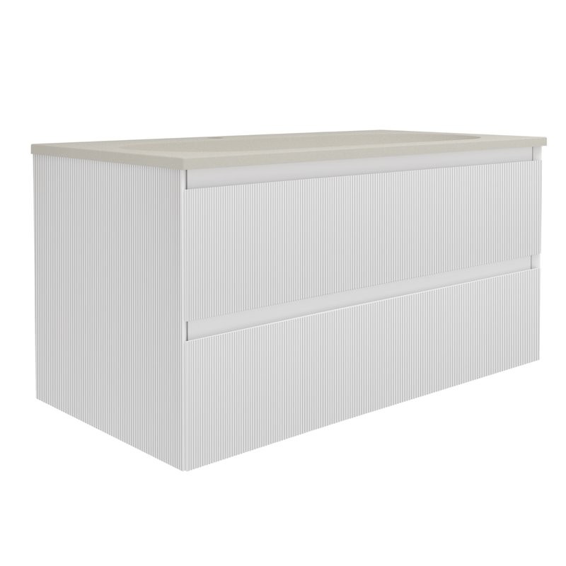 Тумба под раковину без столешницы Vincea Welle 100 m.white soft-touch