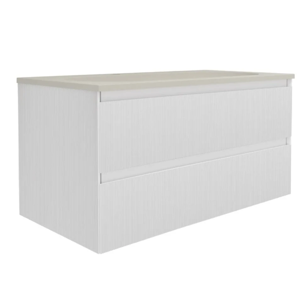 Тумба под раковину без столешницы Vincea Welle 100 m.white soft-touch