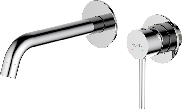 Смеситель для раковины AQUATEK Европа AQ1313CR С ВНУТРЕННЕЙ ЧАСТЬЮ, хром