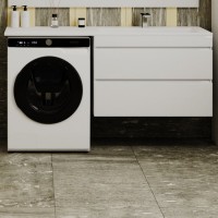 Мебель для ванной комнаты Style Line Даллас 150 R Люкс Plus подвесная, белая, зеркало DIWO Элиста