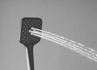 Душевая стойка Vincea Next VSFS-1N0TGM с термостатом, вороненая сталь