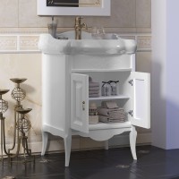 Тумба с раковиной Opadiris Лоренцо 60 белая матовая