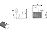 Крючок Allen Brau Priority 6.31C01-00 хром, на шурупах Крючок Allen Brau Priority 6.31C01-00 хром, на шурупах