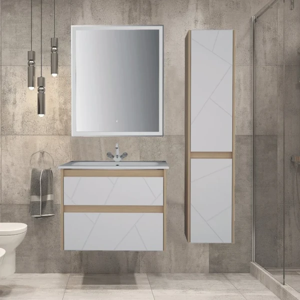 Мебель для ванной комнаты ASB-Mebel Диана 75 белый глянец