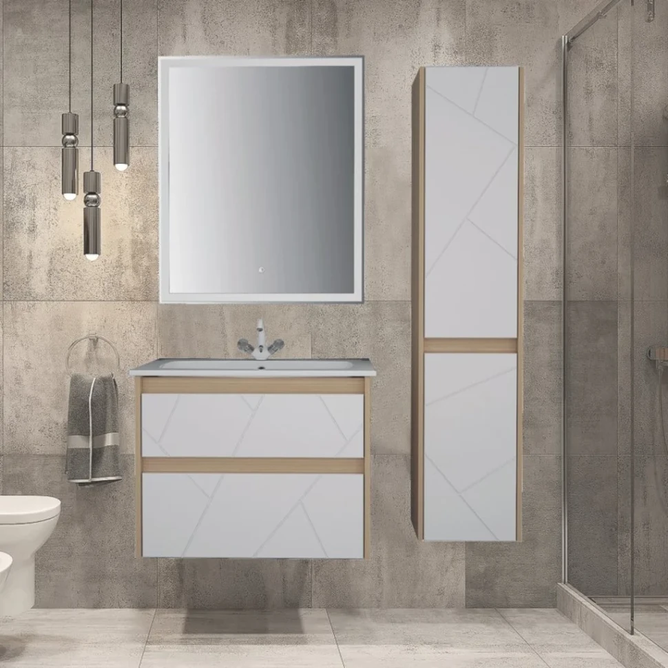 Мебель для ванной комнаты ASB-Mebel Диана 75 белый глянец