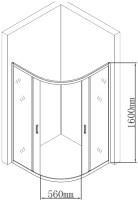 Душевой уголок Aquanet SE-900Q-Short 90х90х160