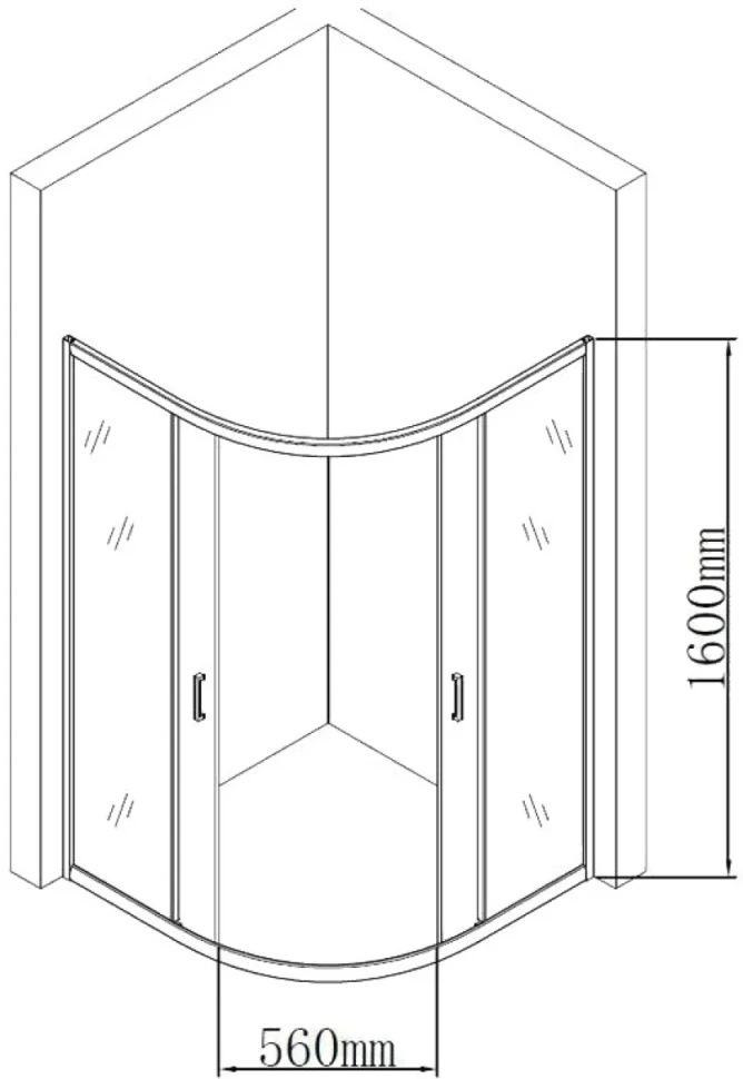 Душевой уголок Aquanet SE-900Q-Short 90х90х160